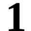 one