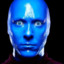 blue man