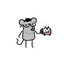 A rat with a mug