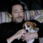 adrien brody with dumb dog