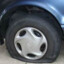 Toyota Camry&#039;s flat tire