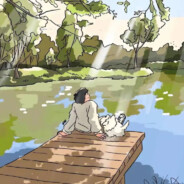 比奇堡抓水母的派大星