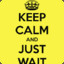 KEEP CALM and JUST WAIT