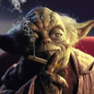 Yoda smoking weed