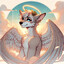 Wolf Angel With Halo
