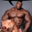 jinete de cerdo