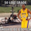 Kobe ran out of low-grade