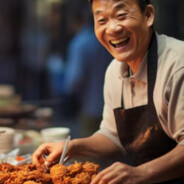 Chinese street food vendor