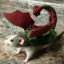 Rat in drakenkleding