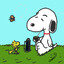 Esnupi tomando mate