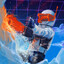 orange transparent chainsaw