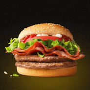 培根蔬翠双层牛堡