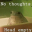 no head thoughts empty