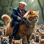 Trump On A Cat