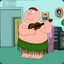 Peter Griffin Hawaiano