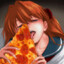 i eat pizza