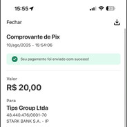 comprovante 10 de agosto