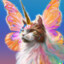 Flying Rainbow Unicorn Cat