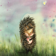 грустный ежик