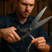 the man that can cut scissors