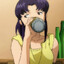 misato wasnt on the island