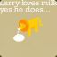 Larrry Loves Milk