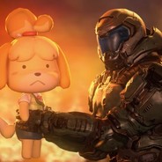 Doom Guy and Isabelle