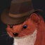 weasel with a hat