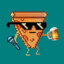 A slice of pizza
