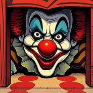Feisty Clown under the bed