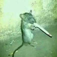 Rat smoking a ciggy