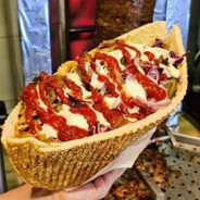 kebab na grubym cieście