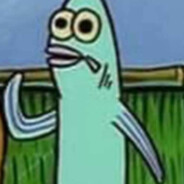 Turquoise Fish from SpongeBoB