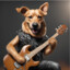 Cachorro Guitarrista