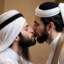 muslim men kissing