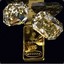 Golden Bar Between Diamond Balls