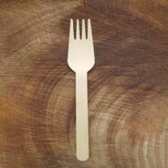 A wooden fork