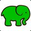 green elephant