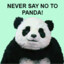 NEVER SAY NO TO PANDA!