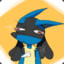 Lucario Eating a Pogo