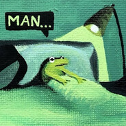 exhausted frog