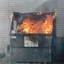 an actual dumpster fire