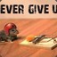 Never give up