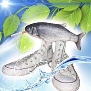 fish smoking a cigarette