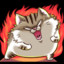 angry fat cat