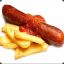 [Kiosk]Currywurst mit Pommes