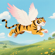 林中老虎生了翅