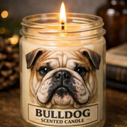 Bulldog Scented Candle