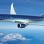 Blue Boeing 787