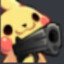 Pikachu with a Glock 18C